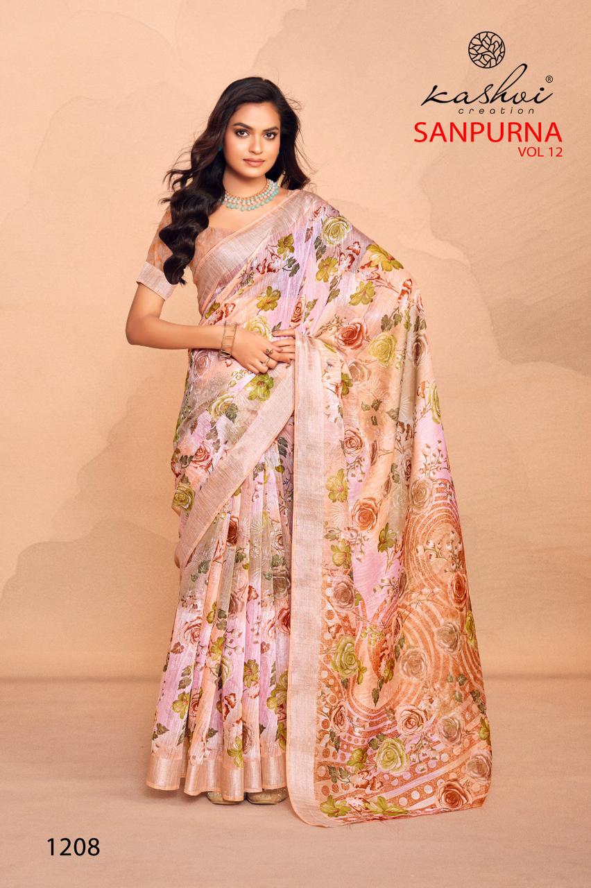 Sanpurna Vol 12 By LT Printed Sarees Wholesale Clothing Suppliers In India
